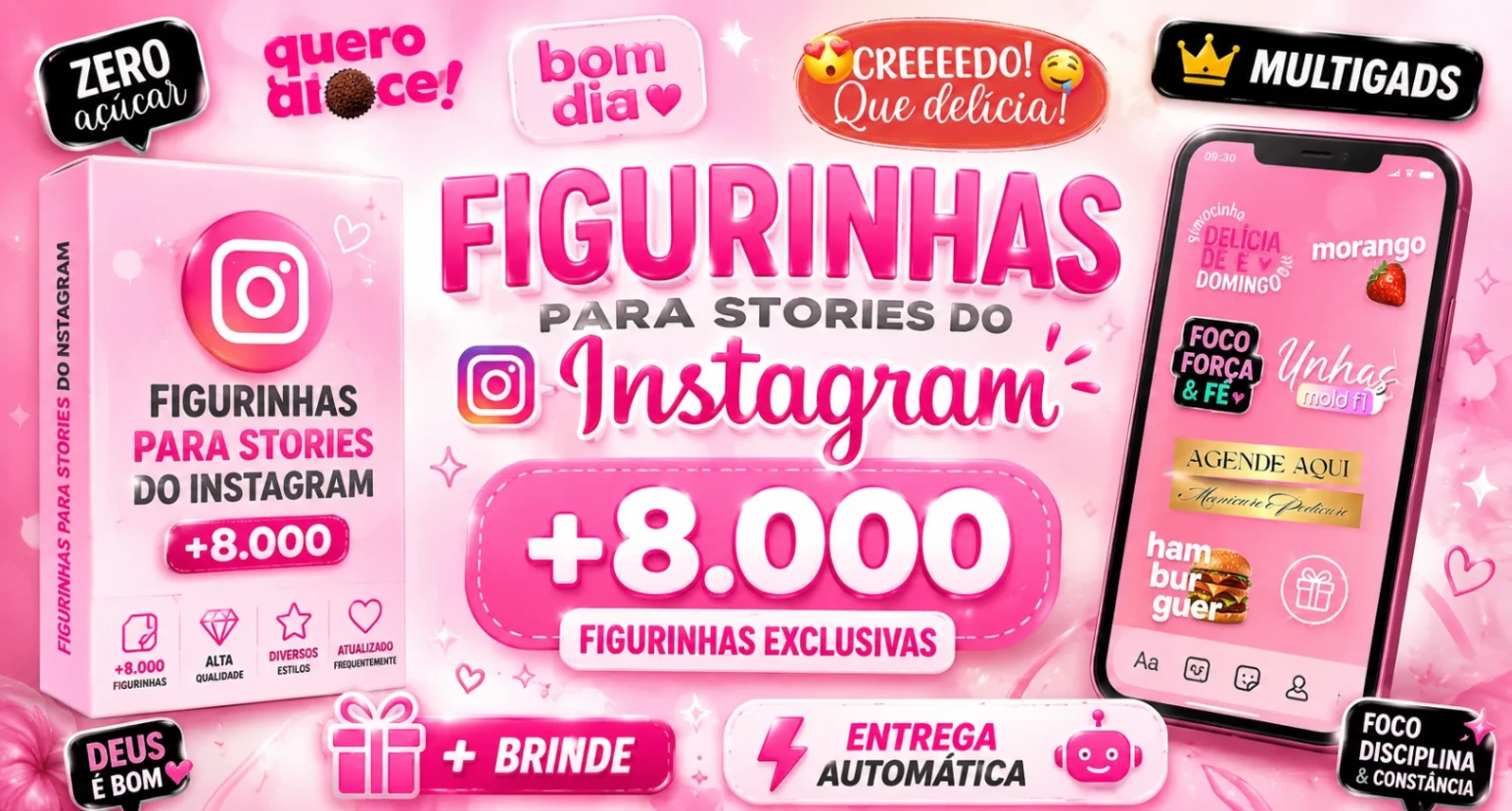 FIGURINHAS PARA STORIES DO INSTAGRAM +8.000 - ENTREGA AUTOMATICA
