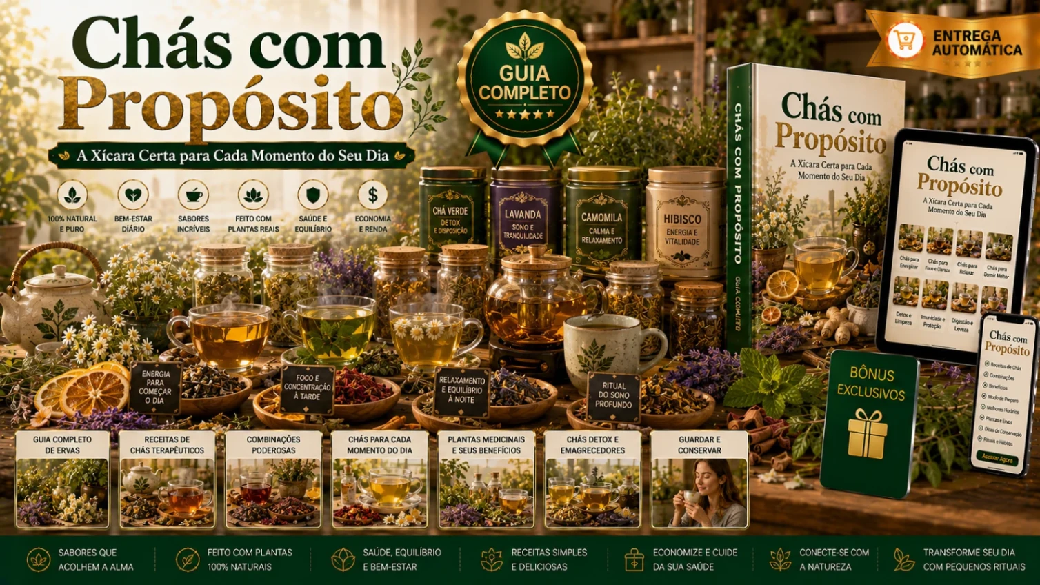Chás com Propósito: A Xícara Certa para Cada Momento do Seu Dia