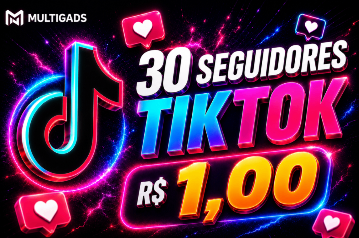 👤 30 SEGUIDORES TIKTOK POR R$ 1,00